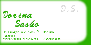 dorina sasko business card